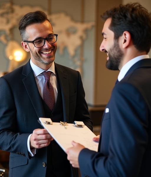 Sartoria Roma clienti internazionali espatriati — tailoring service multilingue